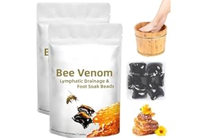 BIRUNWER Lukmlca Bee Venom Lymphatic Drainage Foot Beads - Herbs Cleansing Foot Soak (2Pack, 14 PCS)