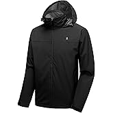 Little Donkey Andy Mens Waterproof Rain Jacket Lightweight Windbreaker Hooded Jacket Packable Raincoat for Outdoor Hiking