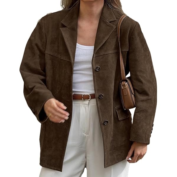 Amazon.com: Women Old Money Aesthetics Suede Jackets Y2K