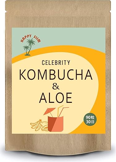 ダイエットサプリ アロエ コンブチャ 酵素 サラシア イヌリン 紅茶キノコ KOMBUCHA HAPPY SLIM 30日分 90粒