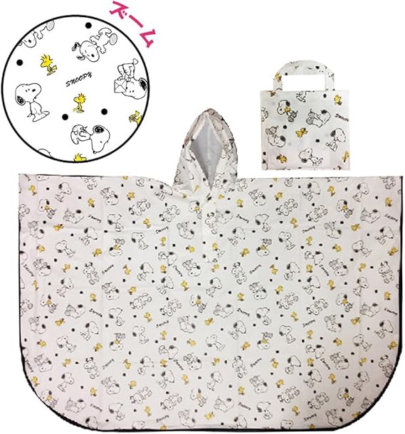 Amazon Y S Peanuts レインポンチョ レディース スヌーピーａ 大人 通勤 お買い物 雨 梅雨 レインコート プレゼント ギフト レインコート ポンチョ 通販