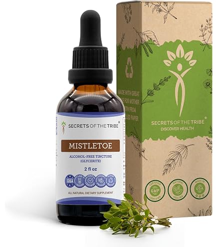 HerbEra Mistletoe B60 DA Organic Tincture | Alcohol-Free Extract, High-Potency Herbal Drops | Certified Organic Mistletoe (Viscum Album) Dried Herb (2 oz HerbEra Mistletoe B60 DA Organic Tincture | Alcohol-Free Extract, High-Potency Herbal Drops | Certified Organic Mistletoe (Viscum Album) Dried Herb (2 oz