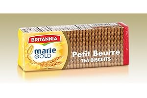 Britannia Marie Petit Beurre Tea Biscuits, Pack of 24 (24 x 150g) | Light and Crispy Cookies | Perfect for Tea Time and Healt