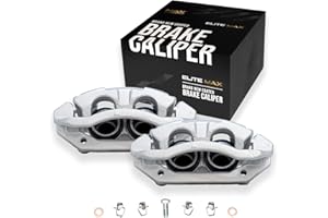 Max Advanced Brakes – EliteMAX Front Brake Caliper Set for 2006-2018 Ram 1500, Driver & Passenger Side, Geomet Coated, Hardwa