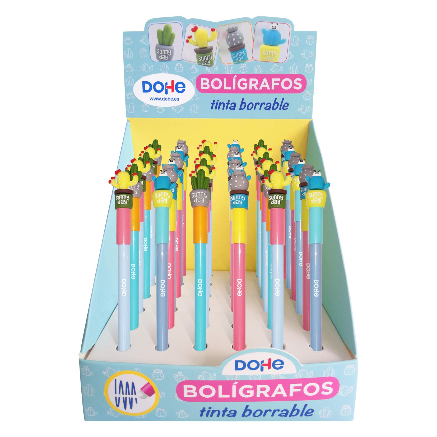 DOHE Cactus Erasable Pen Display Stand 36 Units
