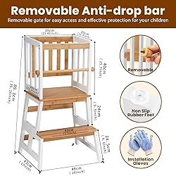 COSYLAND Kids Kitchen Step Stool, Toddler Standing