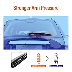 WOWIPER Rear Windshield Wiper Arm with Blades for