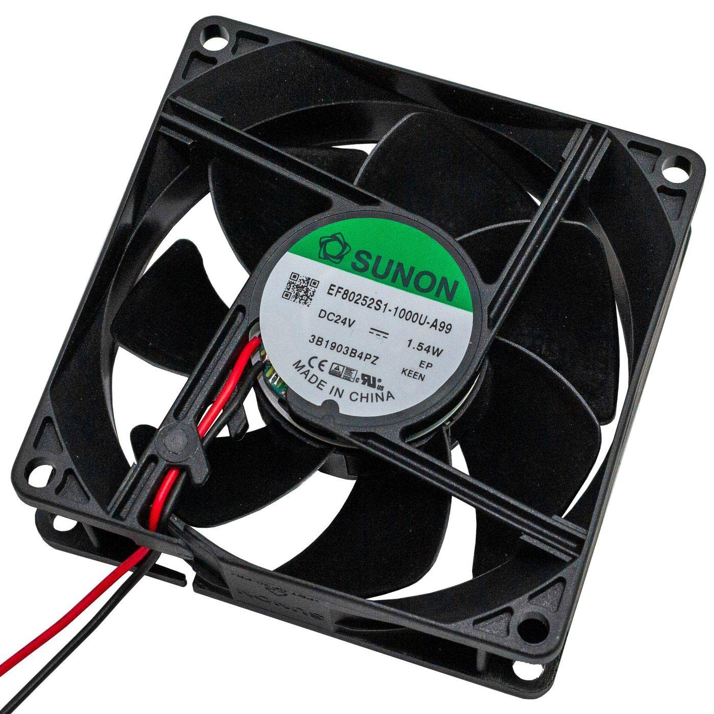 Fan 24V DC 1,32W 80x80x25mm 69,6m³/h 3200U/Min 69,6m³/h Sunon EF80252S11000UA99