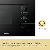 COMFEE 20 L Built-in Microwave Oven with Grill 8 Auto Menu CBMAG820BJL-BK view 5