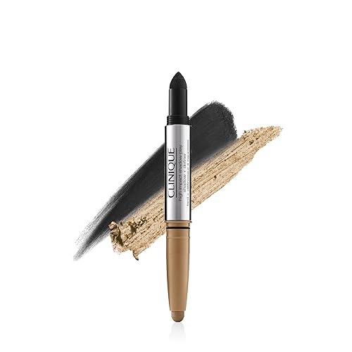 Clinique High Impact Shadow Play Shadow + Definer | Eyeliner + Eyeshadow | Crease Proof, Water Resistant + Safe For Sensitive Eyes, Champagne And Caviar, 1 Count