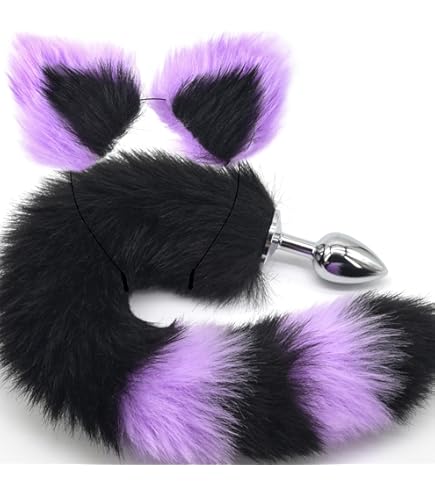 befriedigen sich frauen selbst Cosplay Fox Tails Butt Plug with Collar Fox Ears – Kemelia main image 1