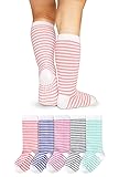 LA ACTIVE Girls Knee High Socks Cozy Warm Cotton