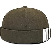 YeeHeen Dome Brimless Hats for Women Men Beanie Docker Cap Sailor Skull Cap