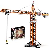Reobrix Technic 22013 Tower Crane Building Blocks Set, Remote Control Crane, RC Construction Vehicle for Teens and Adults, Co
