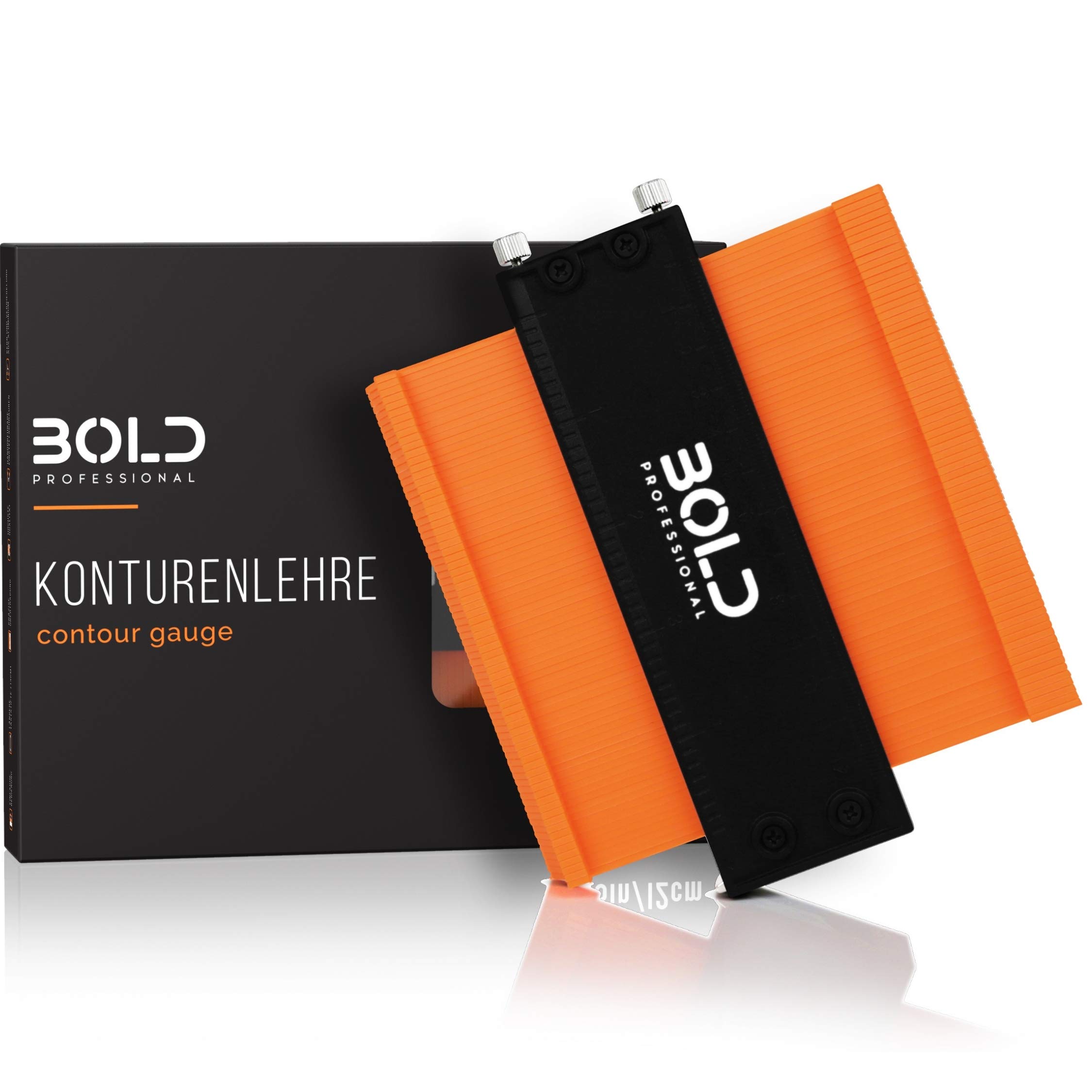 BOLD Professional - Contour gauge with lock 12 cm [introduction offer] - revised model 2021 - easy to use - precise transfer of shapes