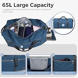 Fmeida 65L Duffle Bag with Shoes