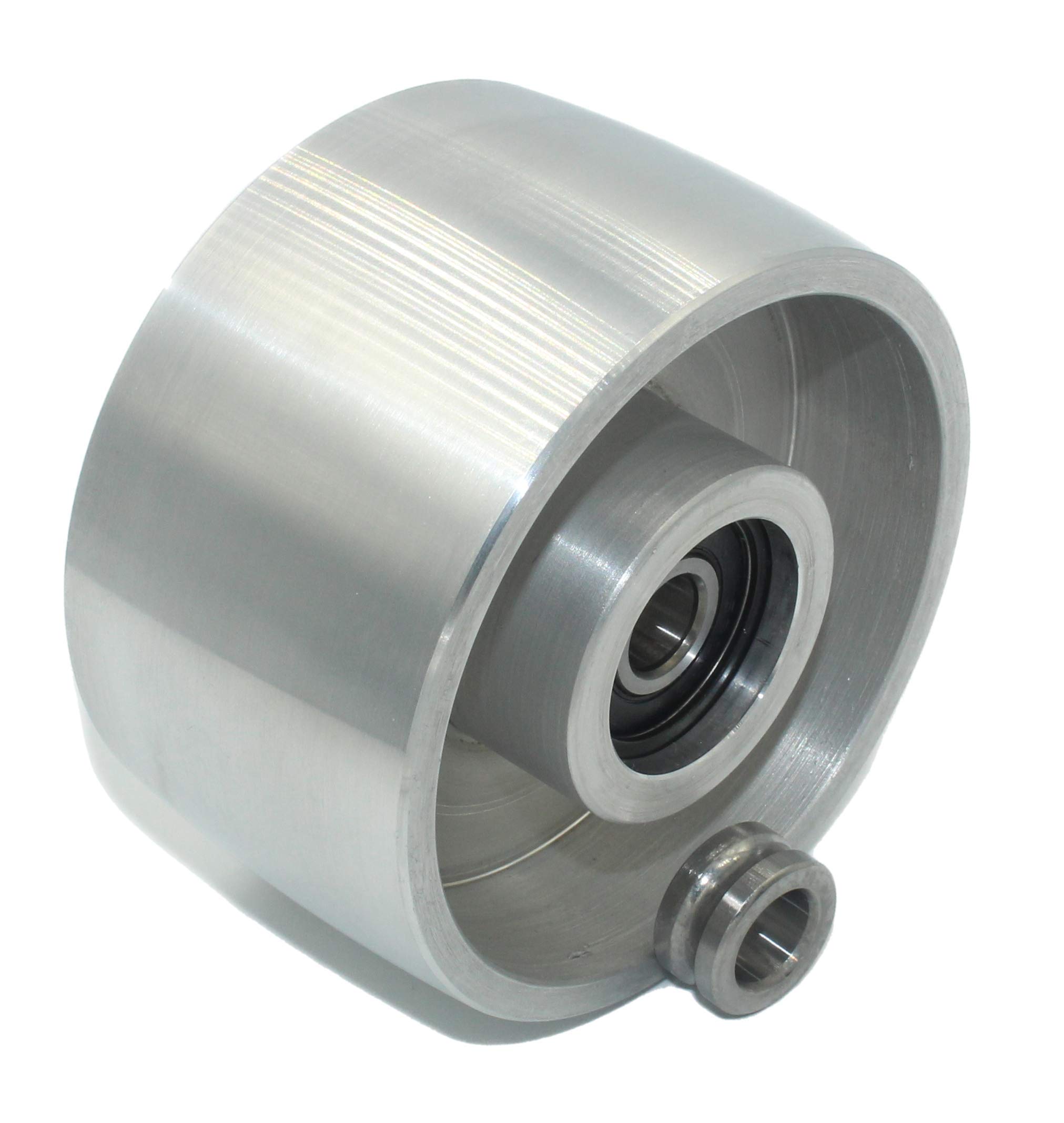 (Tracking - 100) CNC machined belt grinder tracking wheel for knife grinder diameter 100mm width 55mm