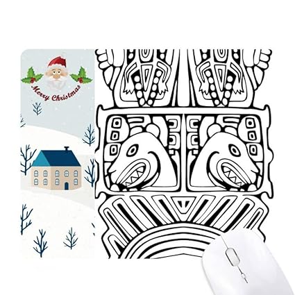 Amazoncom Indian Abstract Line Drawing Totem Pole Face