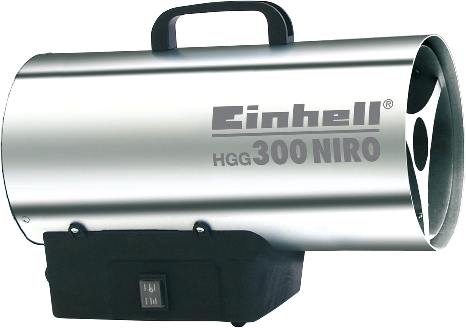 Einhell Heißluftgenerator HGG 300 Niro (30 kW, 1,5 bar Betriebsdruck, 500 m³/h Luftvolumenstrom, Piezozündung, Rückbrandsicherung, Turbo-Ventilator)