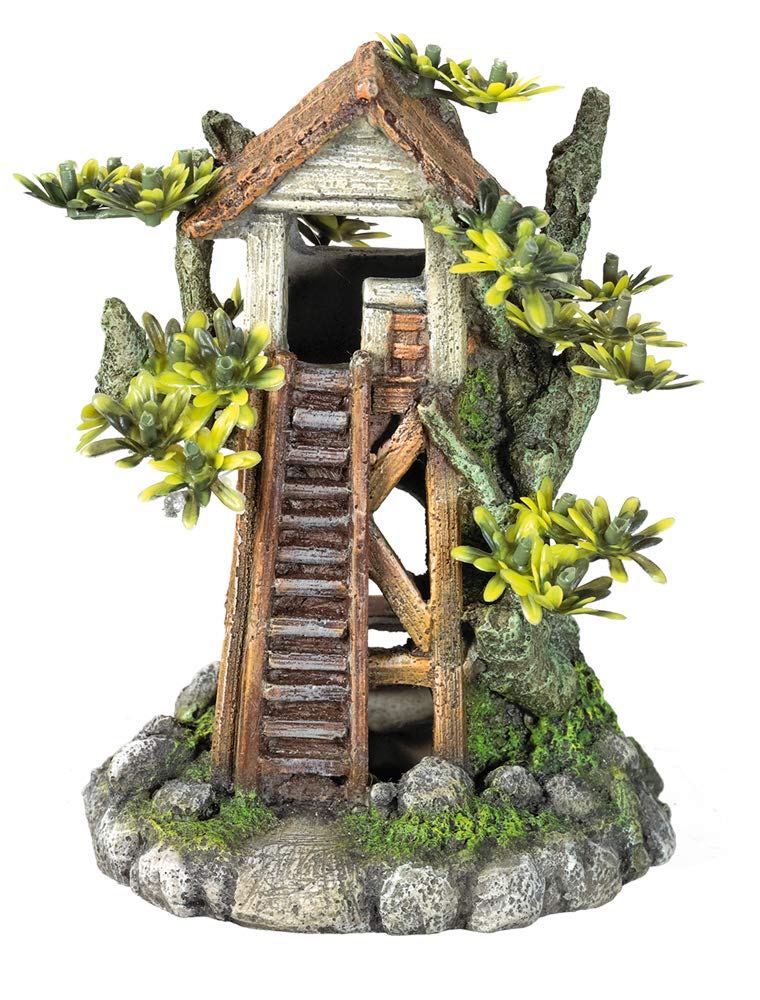Nobby Aqua Ornaments 28645 Tree House with Plants 256 g