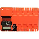 Bandc 2pcs Red Micro Sd/sdhc/sdxc Card Storage Holder Case (Memory Card Not Included)
