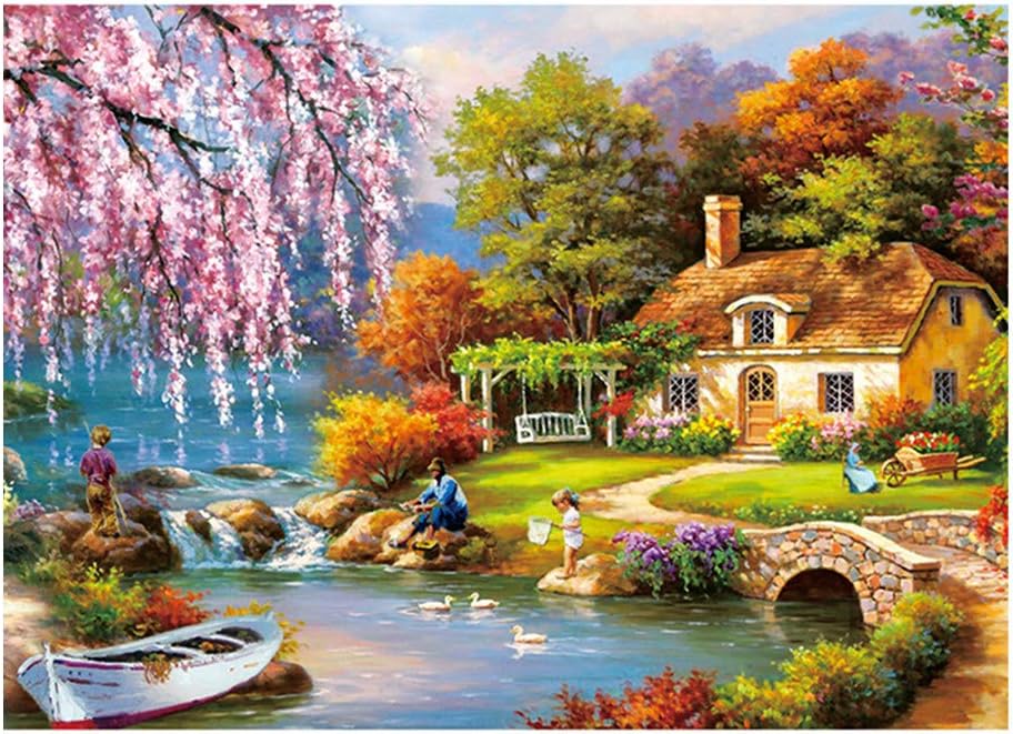 1000 Piece Puzzles for Adults Hard Landscape Puzzle Interesting Family Jigsaw Puzzles Toys 16.5x11.7 Inch