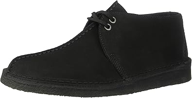 clarks desert trek black suede