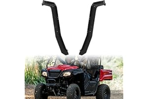 SAUTVS Front Fender Flares Compatible with Honda Pioneer 520 2021-2025 / Pioneer 500 2015-2023 Accessories, Front Mud Guards 