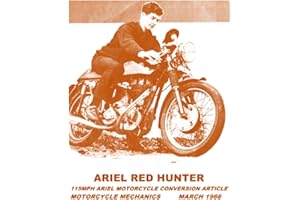 115MPH ARIEL Motorcycle Conversion Article.: Motorcycle Mechanics March 1966.