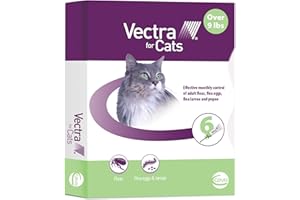 Vectra for Cats Flea Treatment & Prevention for Large Cats (Over 9 lbs.) 6-Month Supply
