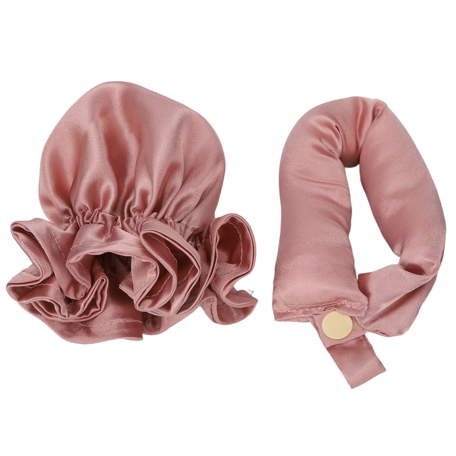 Heatless Hair Curler, Soft Satin Sleep in Hair Curls Headband with Hair Cover for Women Overnight No Heat Waves Curling Headband for Long Hair