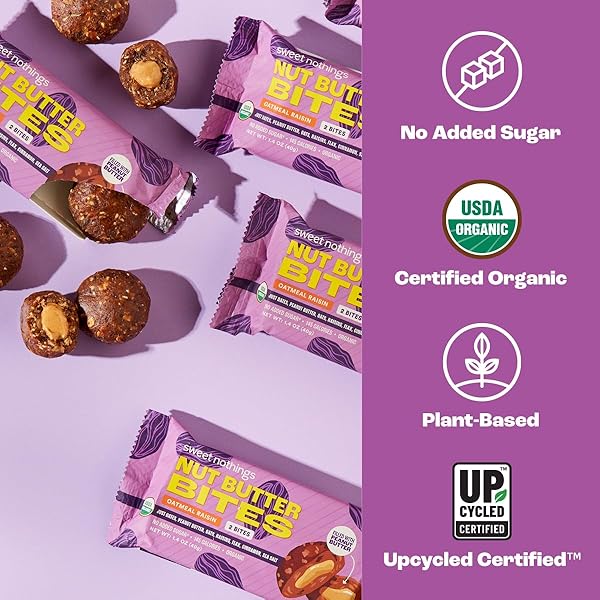 SWEET NOTHINGS OATMEAL RAISIN NUT BUTTER BITES