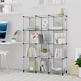 HOMIDEC Cube Bookcase 12-Cube Storage Unit Bookshelf Organizer White view 2