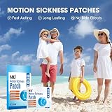 MQ Motion Sickness Patch 30 Count Box Brand MQ Travel Patch Behind Ear view 2