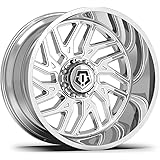 Amazon Com Tis 544bm Black Milled 22x12 8x6 5 44mm 544bm Automotive