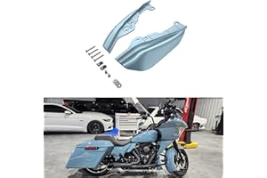 Advanblack 2024 Road Glide Mid Frame Air Deflectors Compatible for Harley Touring Street Glide, Road King, Electra Glide, 2009-2025(Sharkskin Blue)