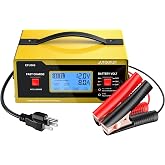 AUTOUTLET 6/8/12/14/16/24V Battery Charger for Golf Cart Lead-Acid Battery | with Cable Clamps, Automatically Identify Voltage, Automotive Smart Battery Charger and Maintainer 0&ndash;14A(NOT Lithium Battery)