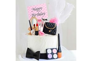 JeVenis Makeup Cake Decorations Spa Birthday Cake Topper Spa Party Supplies Salon Birthday Decoration