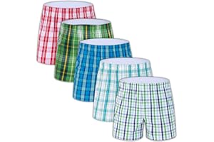 M MOACC Boxers for Men - Men's 100% Cotton Boxer Briefs Underwear Premium Quality Shorts