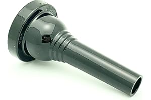 KELLY MOUTHPIECES KELLY-51D - Large-shank Trombone/Euphonium Lexan-Mouthpiece - Jet-Black