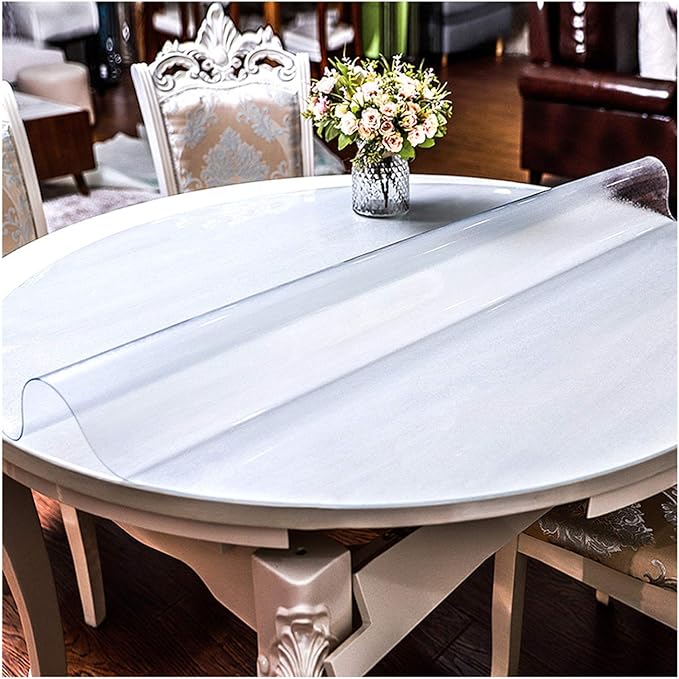 Clear Table Cloth Frosted Soft Glass Table Protector 1.5mm, 2mm, 3mm