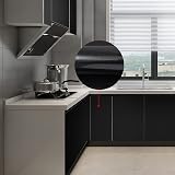 Hode Black Glitter Vinyl Wrap 60cm x 5m Self Adhesive Wallpaper Gloss view 8