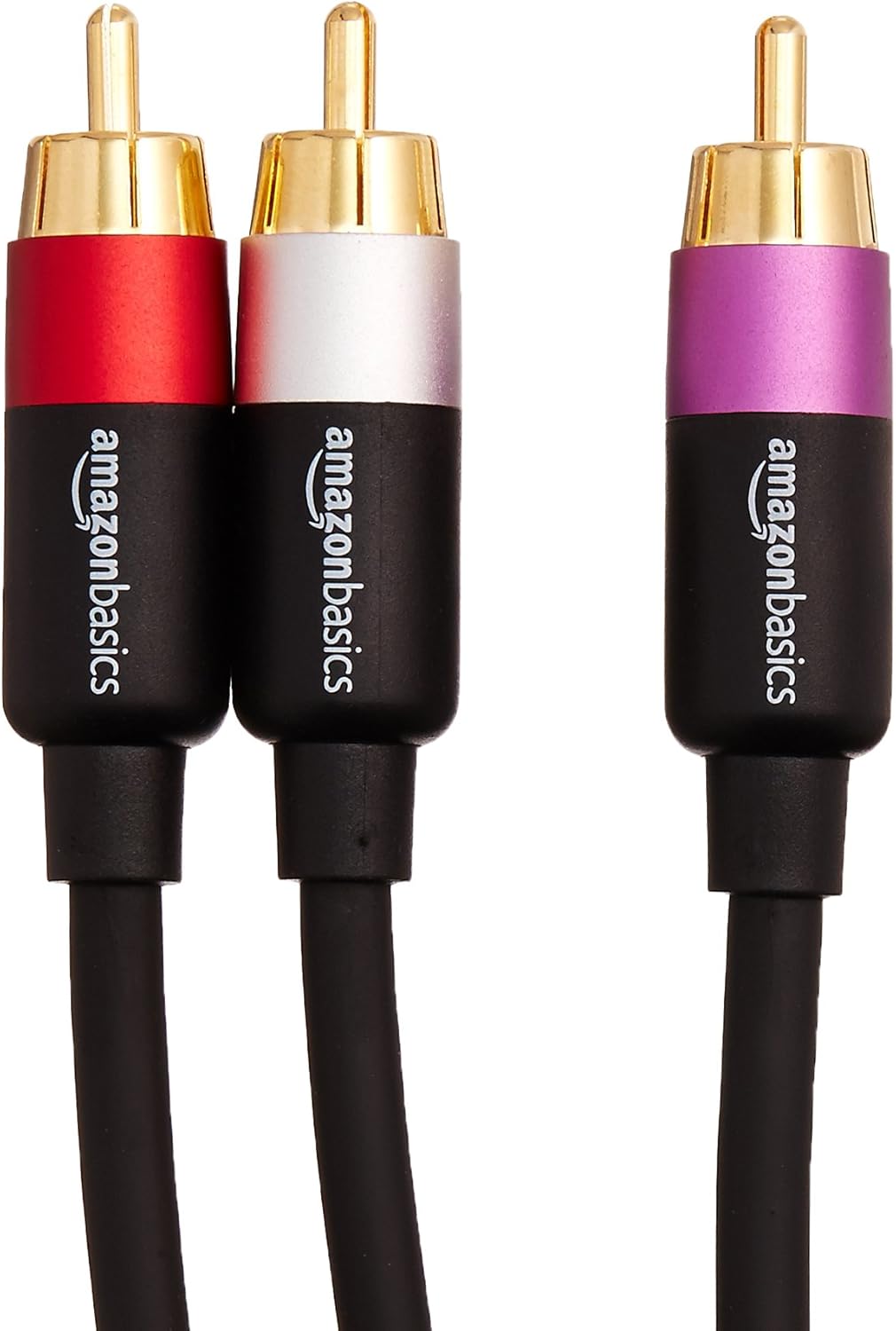 Basics 2-Male to 2-Male RCA Audio Stereo Subwoofer Cable - 15 Feet: Electronics