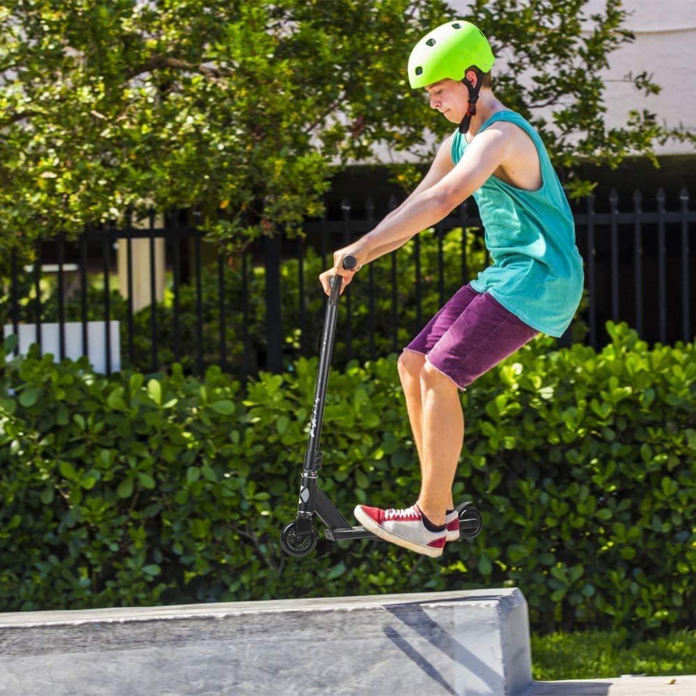 VOKUL Complete Pro Scooter for Kids Boys Girls Teens Up 6 Years - Freestyle Tricks Pro Stunt Scooter - High Performance Gift for Skatepark Street Tricks