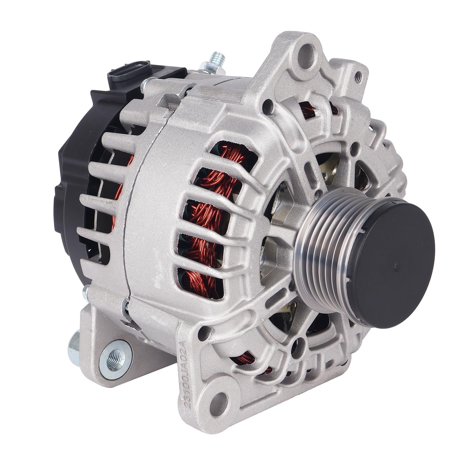 Photo 1 of Autoround Alternator Fit for 2007-2010 Nissan Altima 2.5L, 2010-2013 Rogue, 2007-2012 Sentra 2.5L, 2014-2015 Rogue Select, 110Amp 12V 6-Groove Clutch Pulley, Replace# 23100JA02A 11258N 23100-JA04C