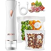 Compact Vacuum Sealer for Food Sealer: Handheld Portable Vacuum Sealer Machine for Food Storage, Rechargeable Food Vacuum Sealing for Kitchen Travel Fridge Meal Prep, Gifts for Mom, Wife, Chef & Home