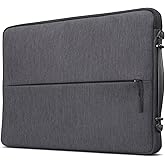 Lenovo Urban Laptop Sleeve 15.6 Inch for Laptop/ Notebook/Tablet Compatible with MacBook Air/Pro Water Resistant - Charcoal Grey
