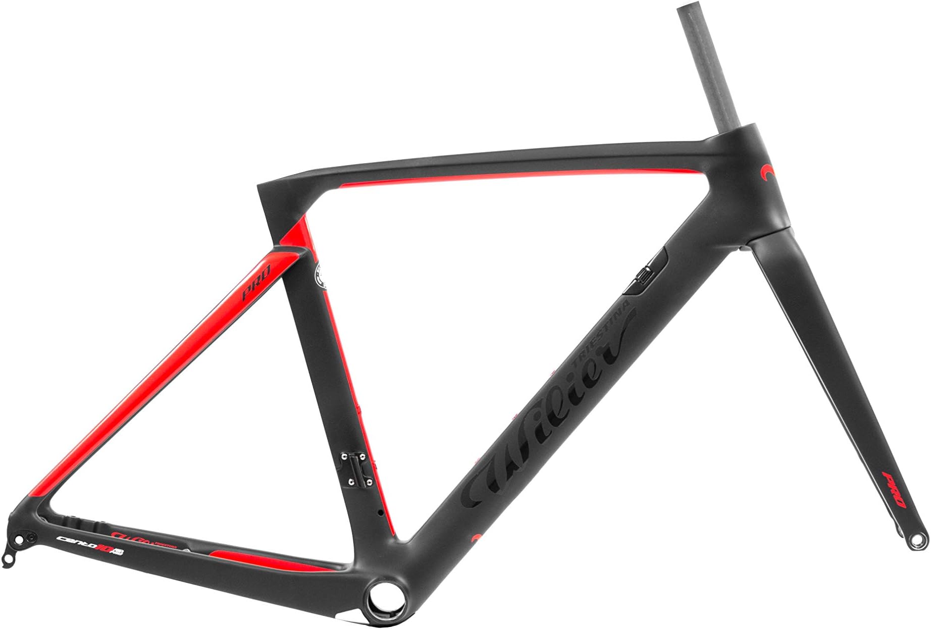 Wilier Triestina Unisex's Cento10PRO Bicycle Frameset, Black, Red, XS