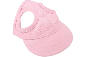 CYRANK Dog Baseball Cap, Dog Hat Set Adjustable Dog Hat Dog Outdoor Sport Hat Sun Protection Hat Dog Trucker Hat Pet Dog Puppy Visor Hats Visor Outfit with Ear Holes Dog Hats for Small Medium Large Dogs