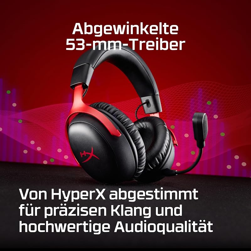 Cloud III S Wireless Gaming Headset mit bis zu 120 Std. Akkulaufzeit
